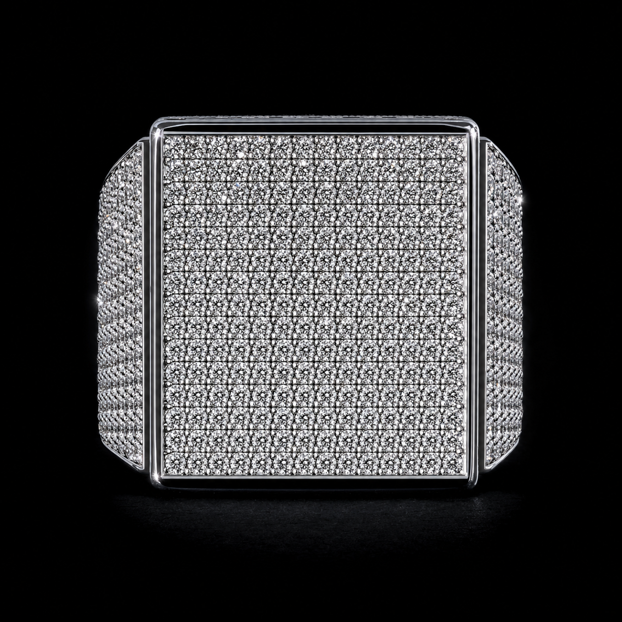 Iced Signet Ring – Front View