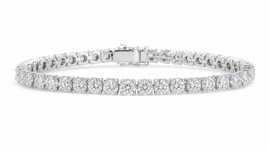 VVS1 Moissanite Tennis Bracelet - Silver