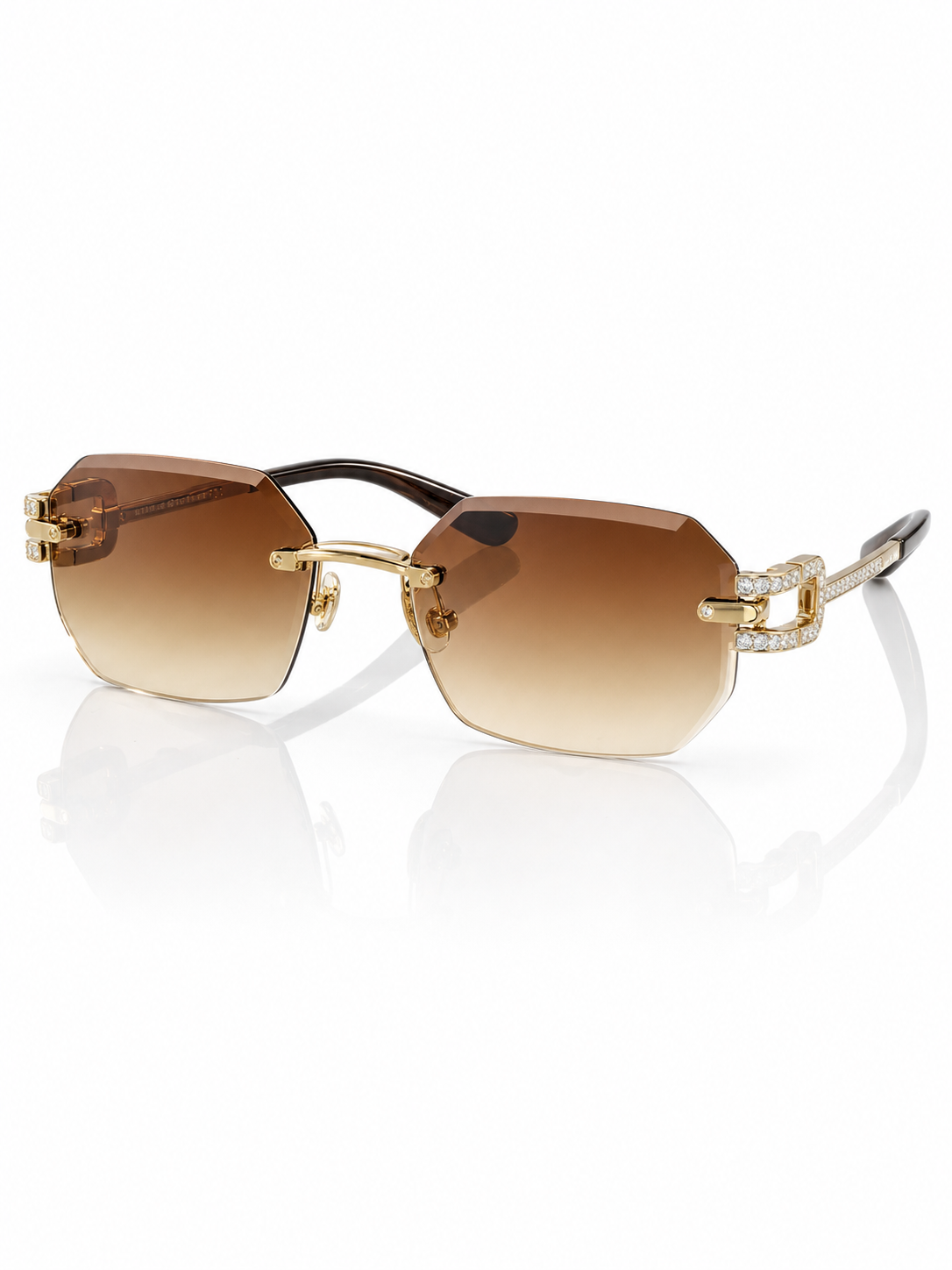 Iced-Out Buffs - Gold / Amber Lens