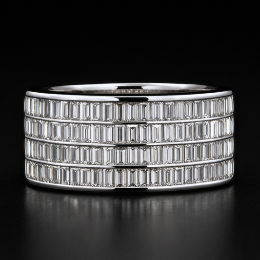 Baguette Iced Ring – Front View