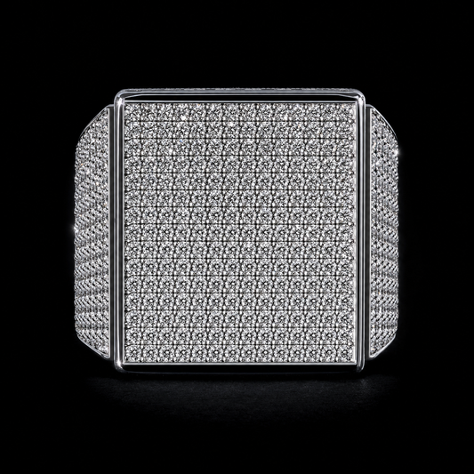 Iced Signet Ring – Front View