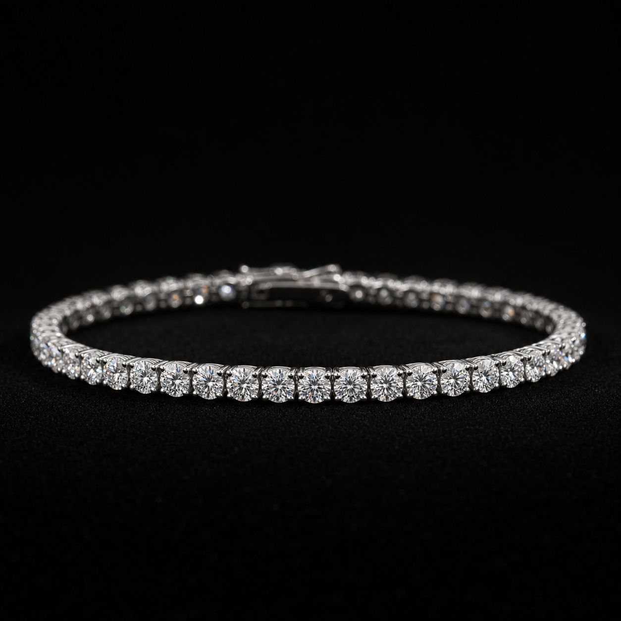 VVS Iced Tennis Bracelet – Front View
